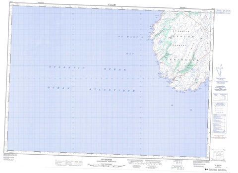 001K12 St Shotts Canadian topographic map, 1:50,000 scale