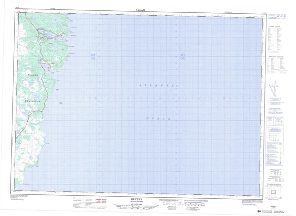 001K15 Renews Canadian topographic map, 1:50,000 scale
