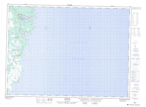 001K15 Renews Canadian topographic map, 1:50,000 scale