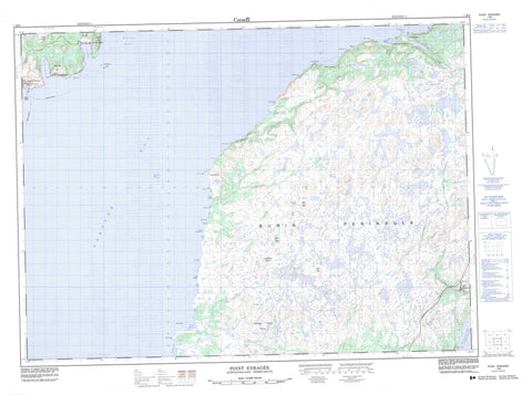 001M06 Point Entragee Canadian topographic map, 1:50,000 scale