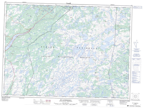 001N03 St Catherine s Canadian topographic map, 1:50,000 scale