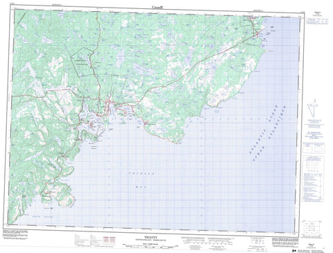 002C06 Trinity Canadian topographic map, 1:50,000 scale