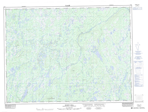 002D05 Burnt Hill Canadian topographic map, 1:50,000 scale