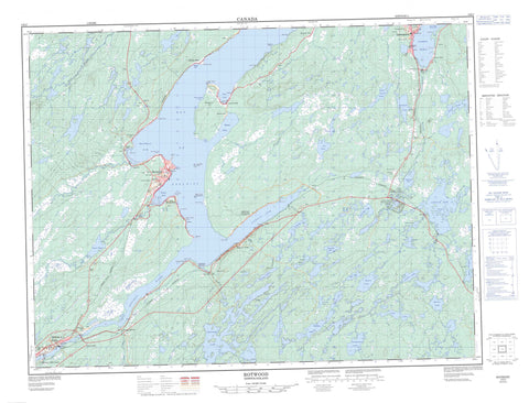002E03 Botwood Canadian topographic map, 1:50,000 scale