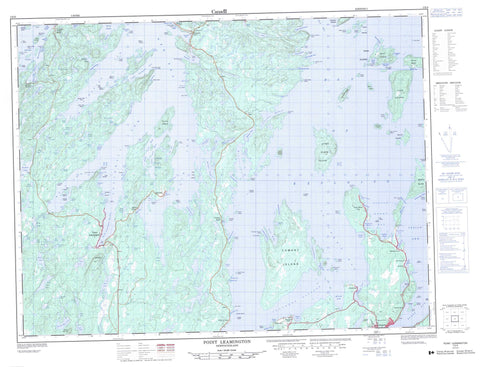 002E06 Point Leamington Canadian topographic map, 1:50,000 scale