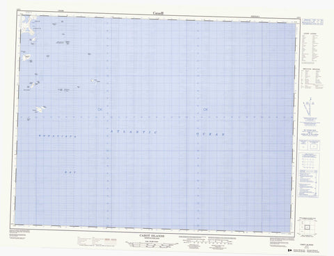 002F03 Cabot Islands Canadian topographic map, 1:50,000 scale