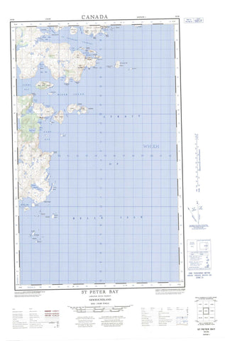 003D04E St Peter Bay Canadian topographic map, 1:50,000 scale