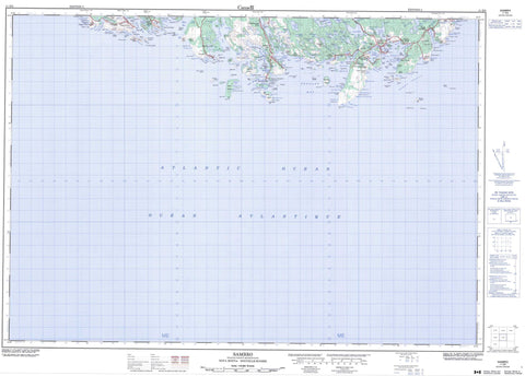 011D05 Sambro Canadian topographic map, 1:50,000 scale