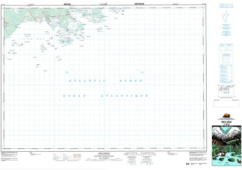 011D10 Owls Head Canadian topographic map, 1:50,000 scale