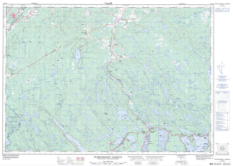 011D14 Musquodoboit Harbour Canadian topographic map, 1:50,000 scale