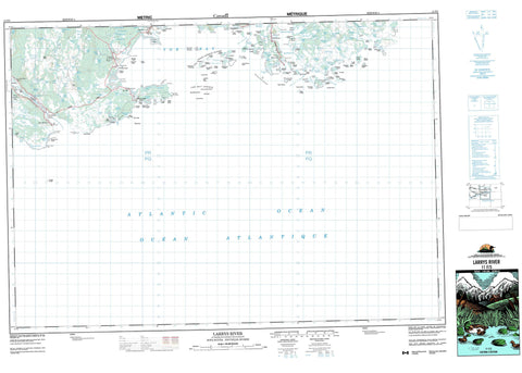011F03 Larrys River Canadian topographic map, 1:50,000 scale