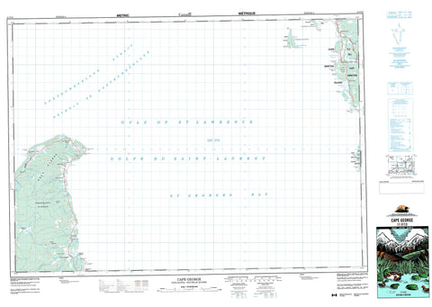 011F13 Cape George Canadian topographic map, 1:50,000 scale