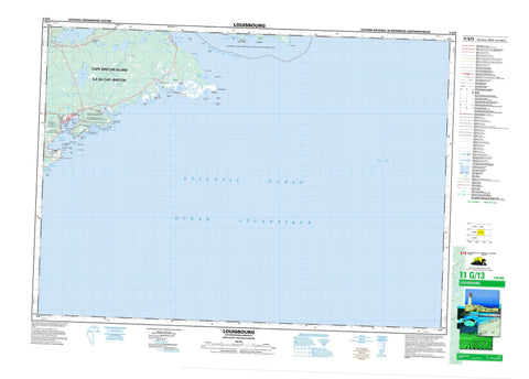 011G13 Louisbourg Canadian topographic map, 1:50,000 scale