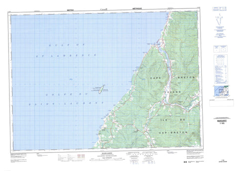 011K06 Margaree Canadian topographic map, 1:50,000 scale