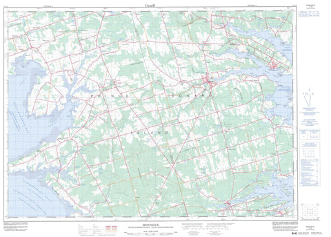 011L02 Montague Canadian topographic map, 1:50,000 scale