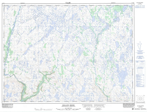 011P15 Dolland Brook Canadian topographic map, 1:50,000 scale