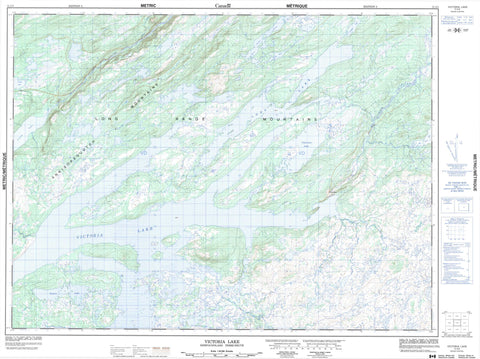 012A06 Victoria Lake Canadian topographic map, 1:50,000 scale