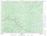 012E11 Lac Wickenden Canadian topographic map, 1:50,000 scale