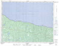 012E13 Lac Faure Canadian topographic map, 1:50,000 scale