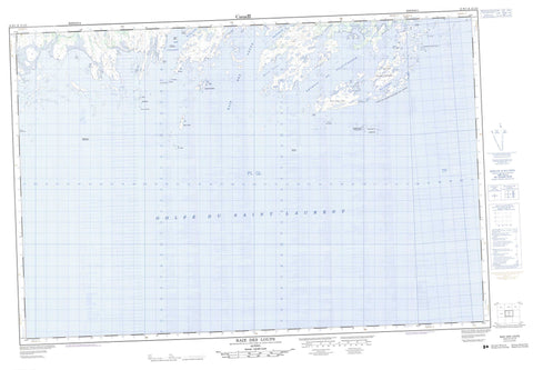 012K01 Baie Des Loups Canadian topographic map, 1:50,000 scale