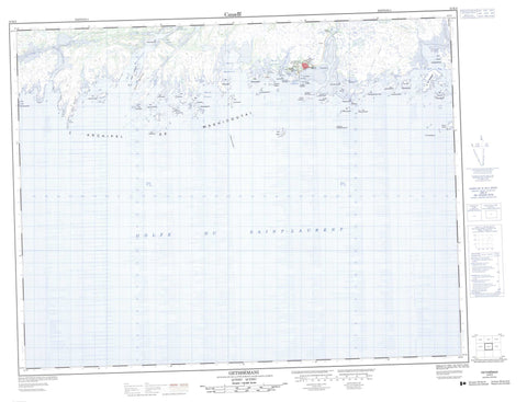 012K02 Gethsemani Canadian topographic map, 1:50,000 scale