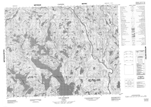 012K15 Lac Goyelle Canadian topographic map, 1:50,000 scale
