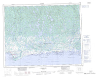 012K Musquaro Canadian topographic map, 1:250,000 scale