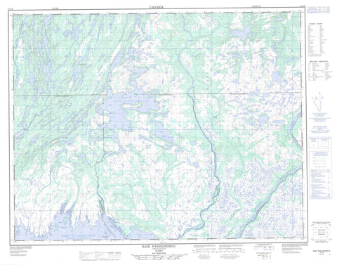 012L08 Baie Pashashibou Canadian topographic map, 1:50,000 scale