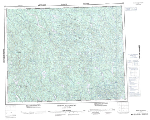012N Riviere Natashquan Canadian topographic map, 1:250,000 scale