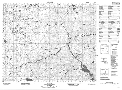 013A11 No Title Canadian topographic map, 1:50,000 scale