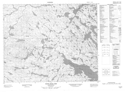 013A16 White Bear Arm Canadian topographic map, 1:50,000 scale