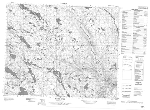 013B04 Matse River Canadian topographic map, 1:50,000 scale