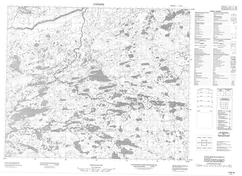 013B16 No Title Canadian topographic map, 1:50,000 scale