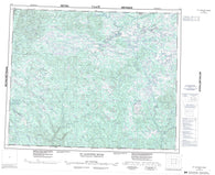 013B St Augustin River Canadian topographic map, 1:250,000 scale
