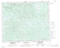 013C Minipi Lake Canadian topographic map, 1:250,000 scale