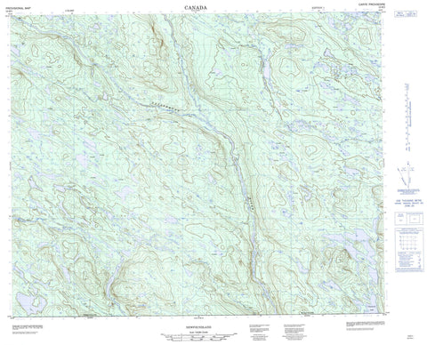 013D01 No Title Canadian topographic map, 1:50,000 scale
