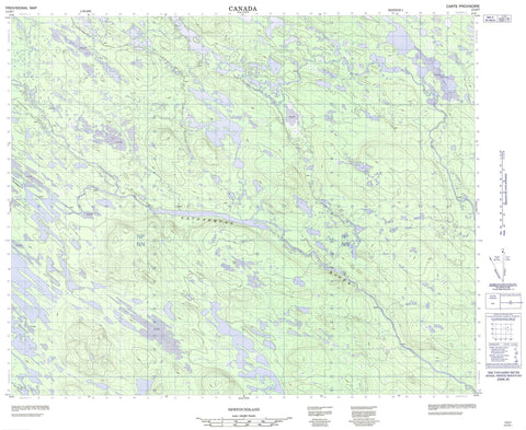 013D07 No Title Canadian topographic map, 1:50,000 scale