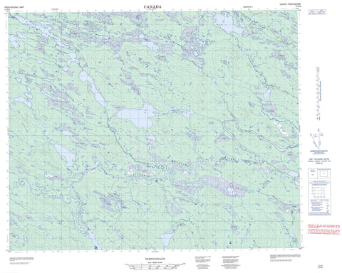 013D09 No Title Canadian topographic map, 1:50,000 scale