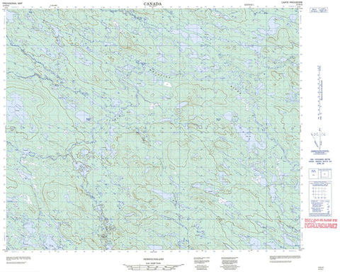 013D10 No Title Canadian topographic map, 1:50,000 scale