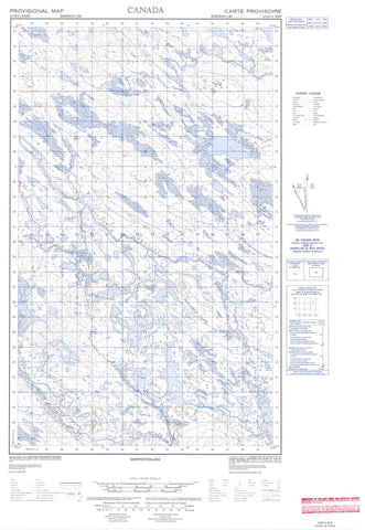 013D11E No Title Canadian topographic map, 1:50,000 scale