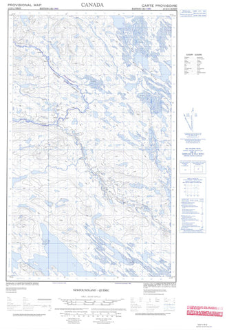 013D11W No Title Canadian topographic map, 1:50,000 scale