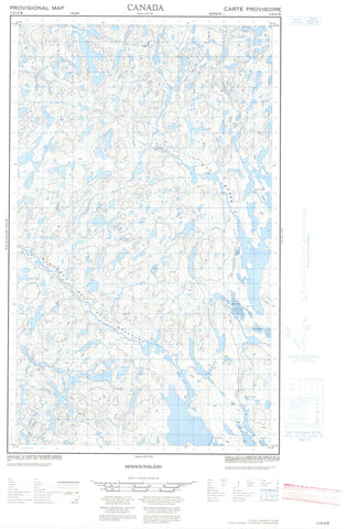 013D14W No Title Canadian topographic map, 1:50,000 scale