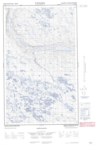 013D16E No Title Canadian topographic map, 1:50,000 scale