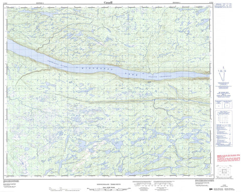 013E02 No Title Canadian topographic map, 1:50,000 scale