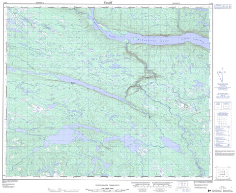 013E03 No Title Canadian topographic map, 1:50,000 scale