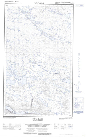 013E12W Sona Lake Canadian topographic map, 1:50,000 scale