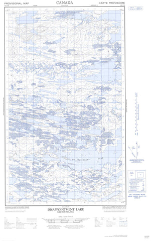 013E15E Disappointment Lake Canadian topographic map, 1:50,000 scale