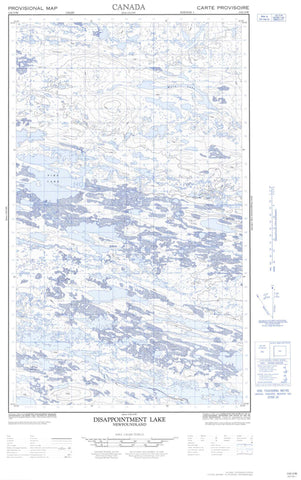 013E15W Disappointment Lake Canadian topographic map, 1:50,000 scale