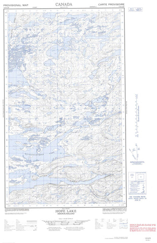 013E16W Hope Lake Canadian topographic map, 1:50,000 scale