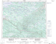 013E Winokapau Lake Canadian topographic map, 1:250,000 scale